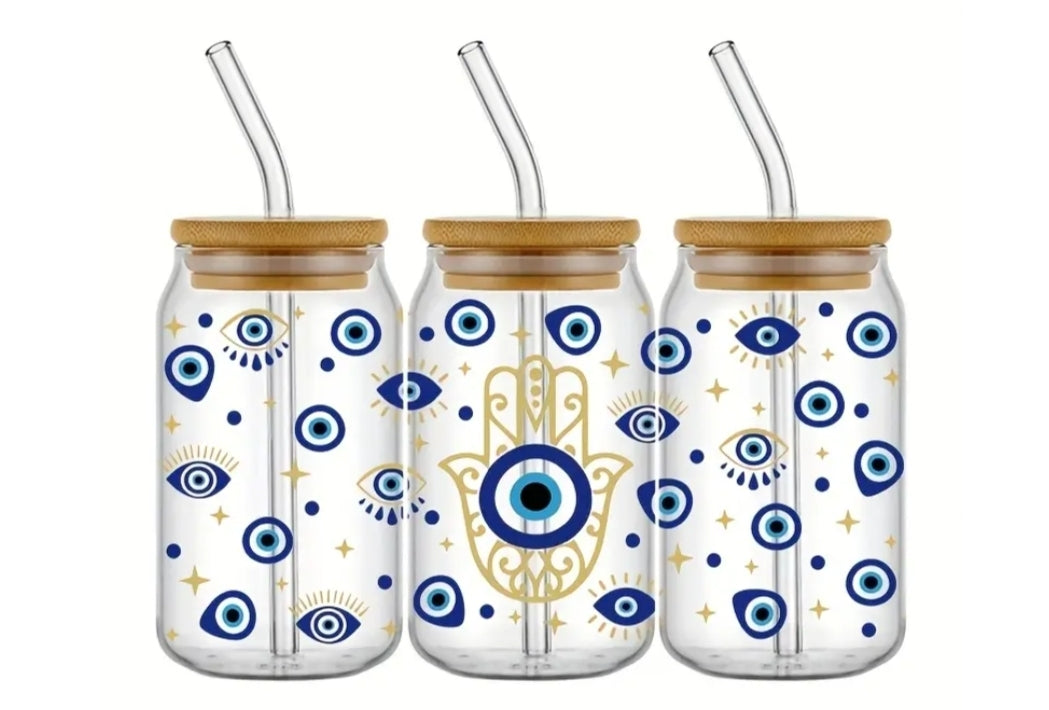 Evil Eye Hand - UVDTF Wrap for cups/hard surfaces sticker