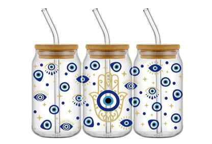 Evil Eye Hand - UVDTF Wrap for cups/hard surfaces sticker