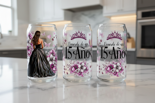 Mis Quince Purple - UVDTF Wrap for cups/hard surfaces sticker