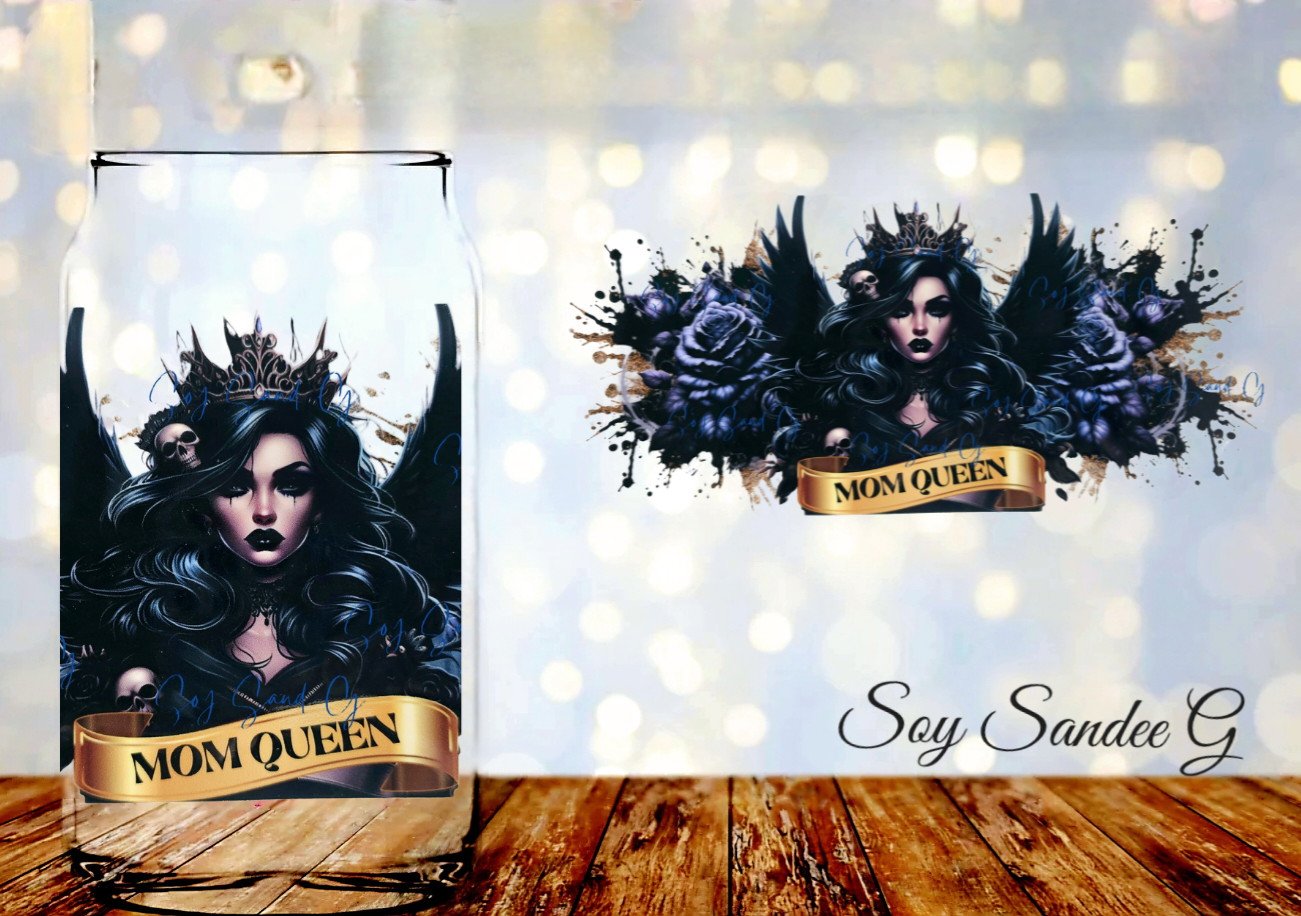 Mom Queen - UVDTF Wrap for cups/hard surfaces sticker