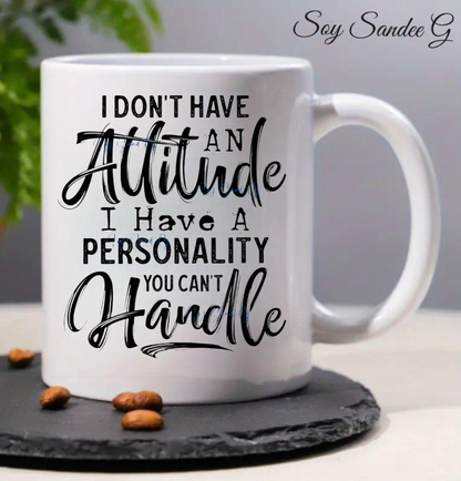 No tengo actitud... Calcomanía UVDTF