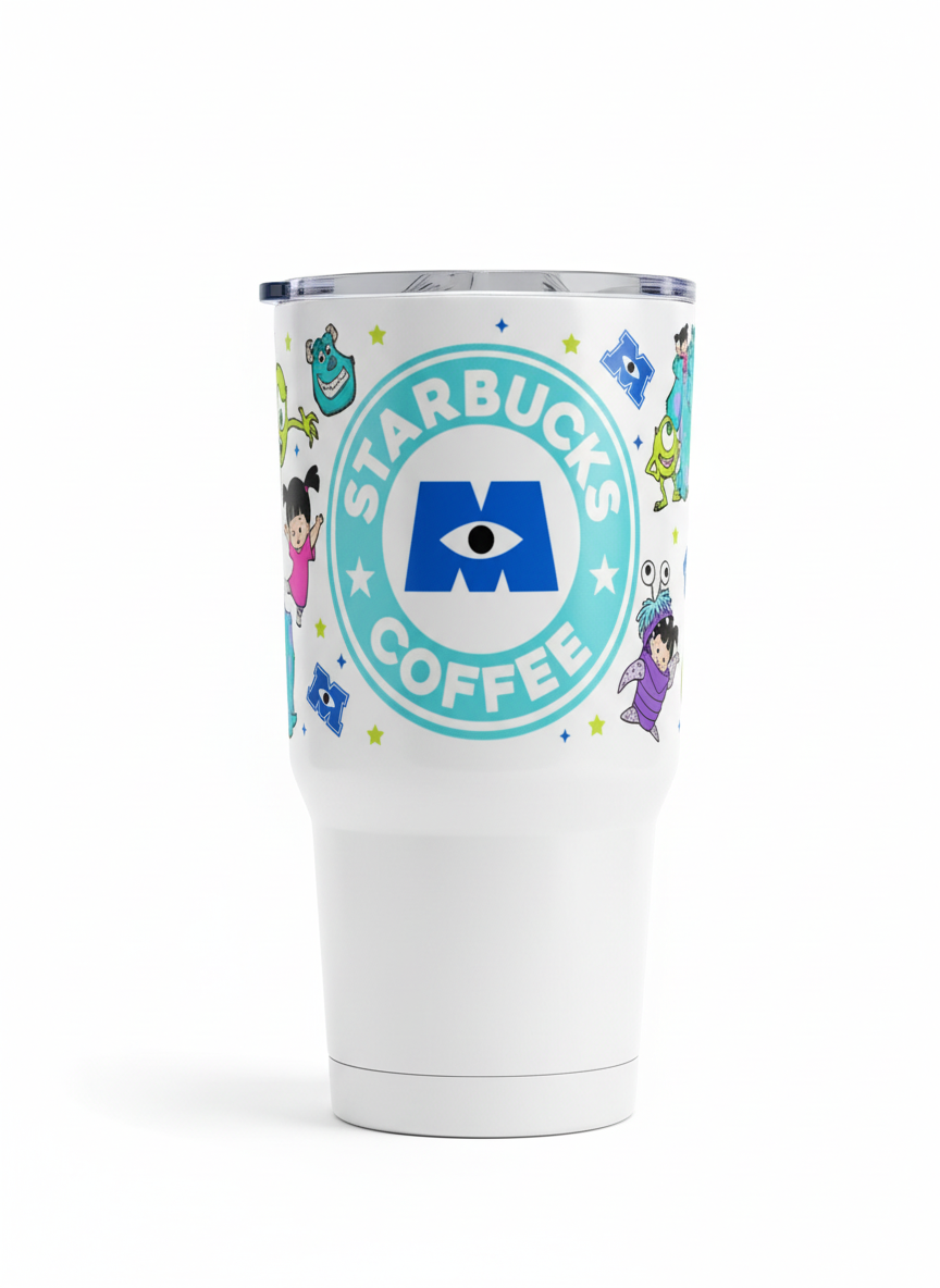 Monsters Inc. Starbucks #2 - UVDTF Wrap for cups/hard surfaces sticker